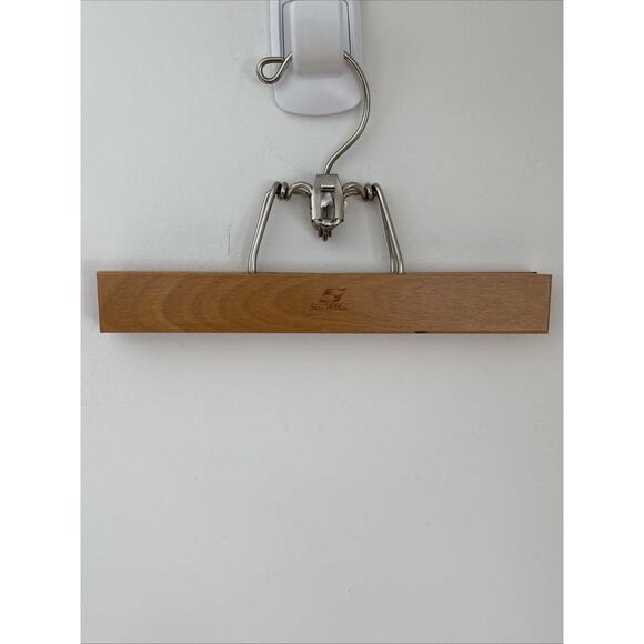 Setwell Hangers Lot Of 3 Vintage Wood Suit Pants Made In USA Strong Classic - Picture 11 of 16